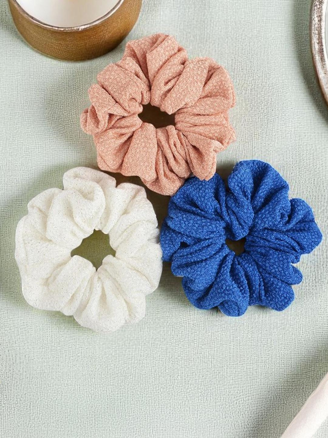 Radhu & Kabby Women Set Of 3 Scrunchies