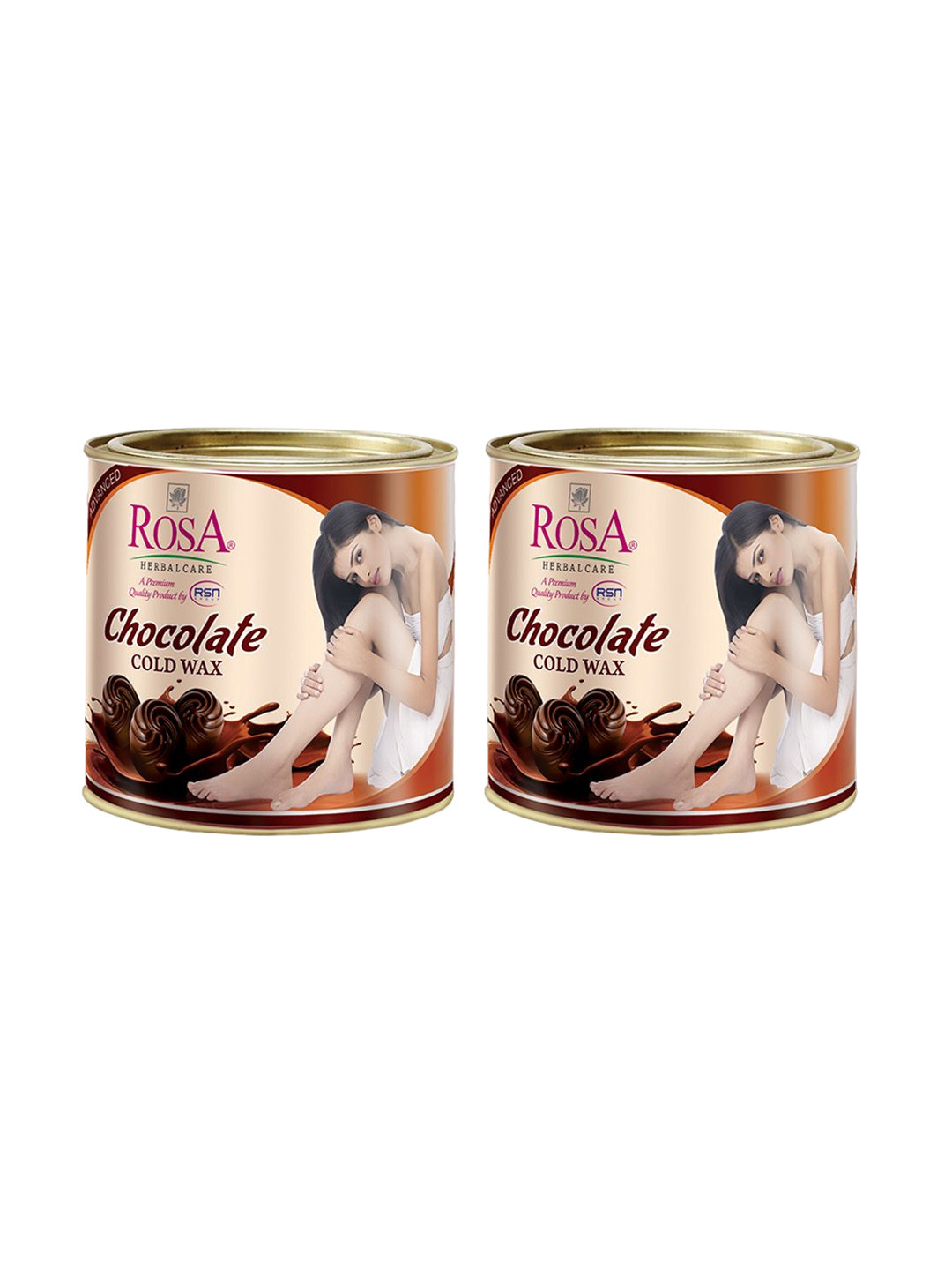 ROSA Set of 2 Chocolate Cold Wax with Cocoa Extracts - 600 g each