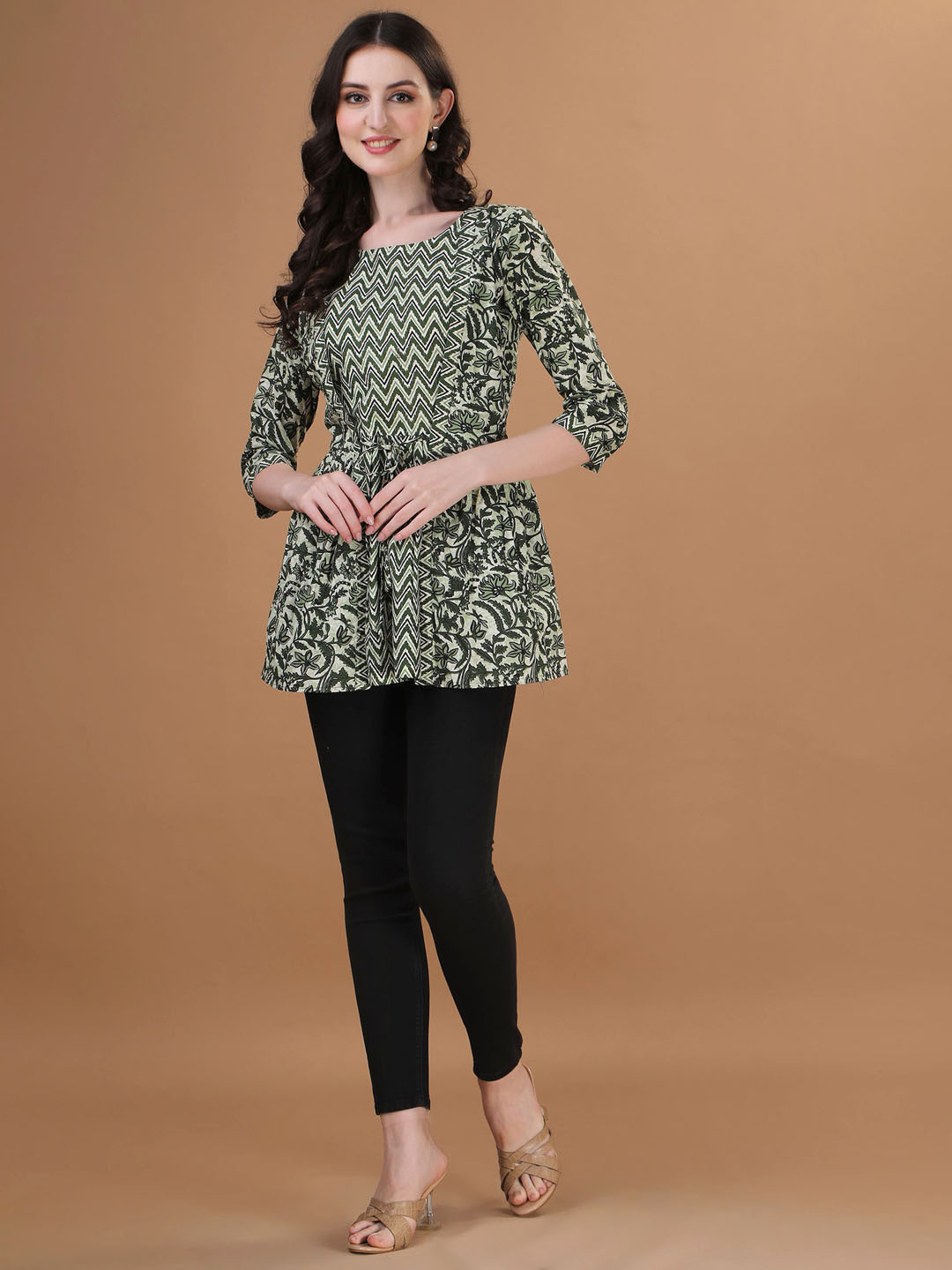 Kinjo Animal Print Cotton Top