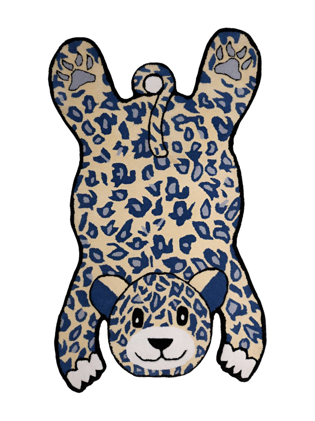 Exotic India Printed No Shredding Cotton-Wool Handmade Tiger Asana Mat