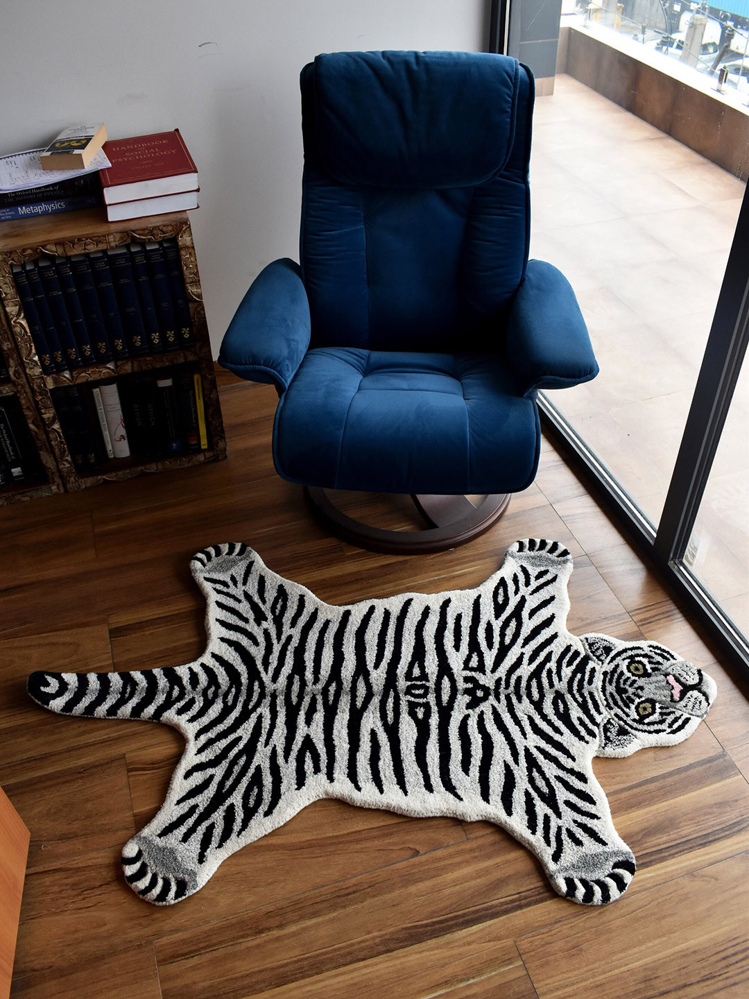 Exotic India White Tiger Wool Yogic Asana Mat