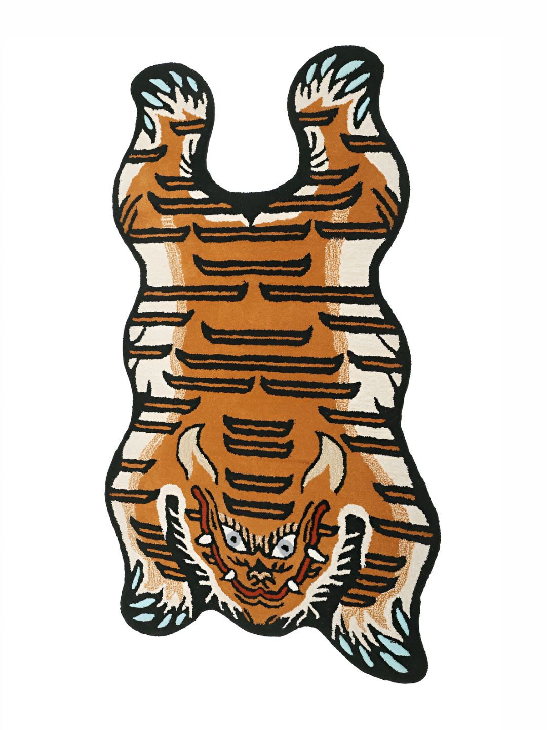 Exotic India Tibetan Tiger Wool Yogic Asana Mat