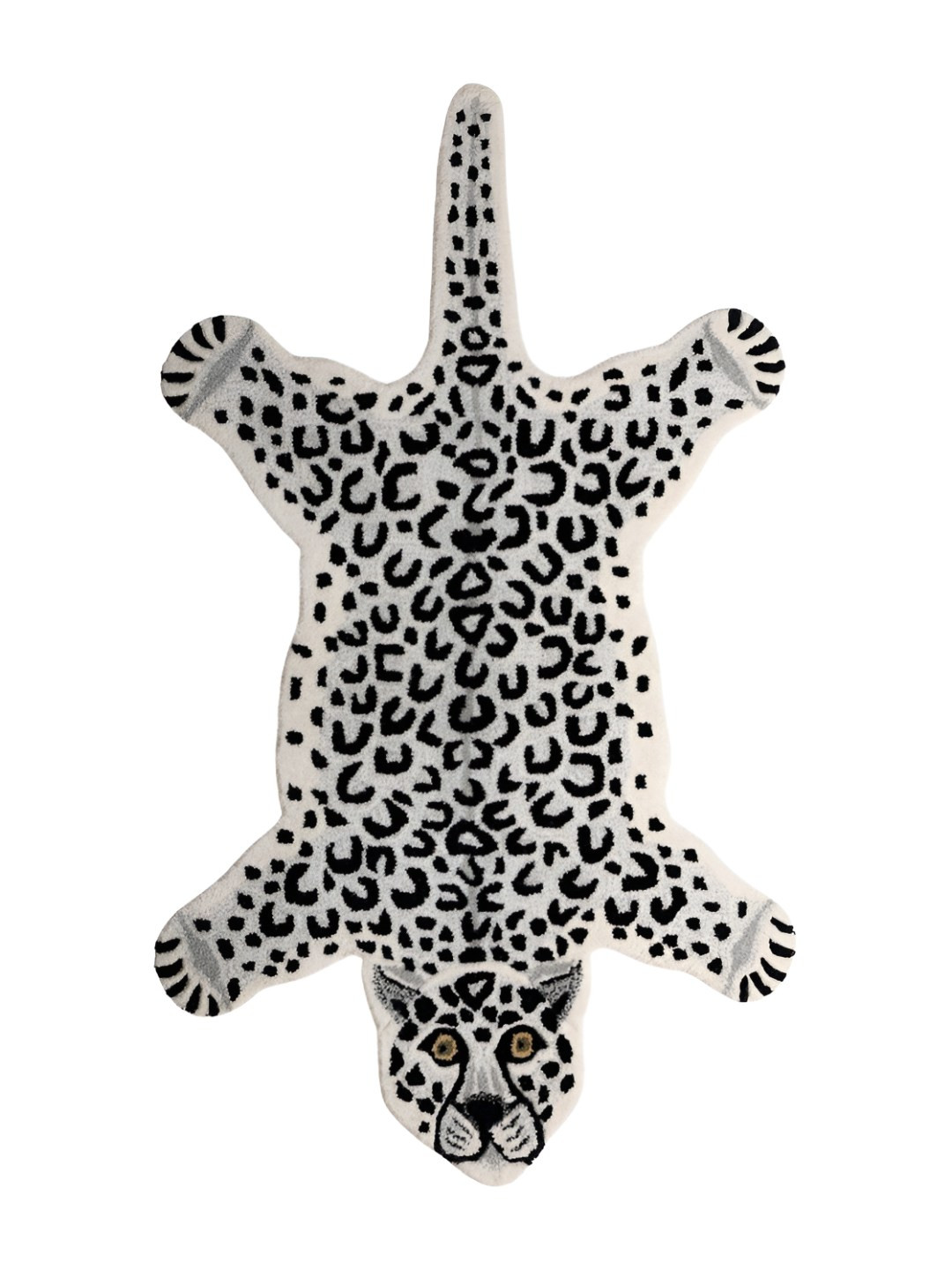 Exotic India Leopard Shaped Handmade Cotton Wool Yogic Asana Mat