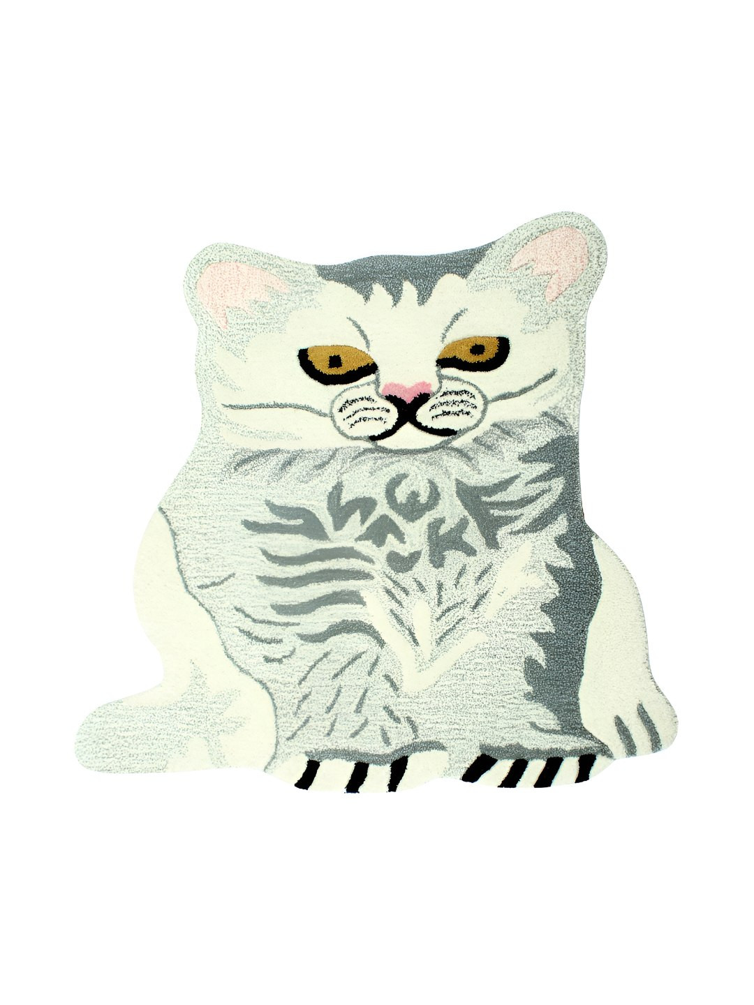 Exotic India Snow White Wool Cat Yogic Asana Mat