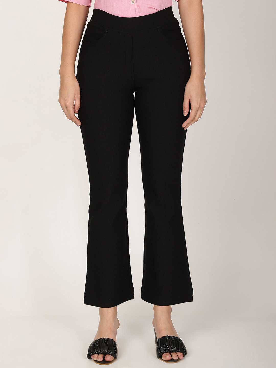 FUTURO Women Smart Nylon Rayon Spandex Trousers