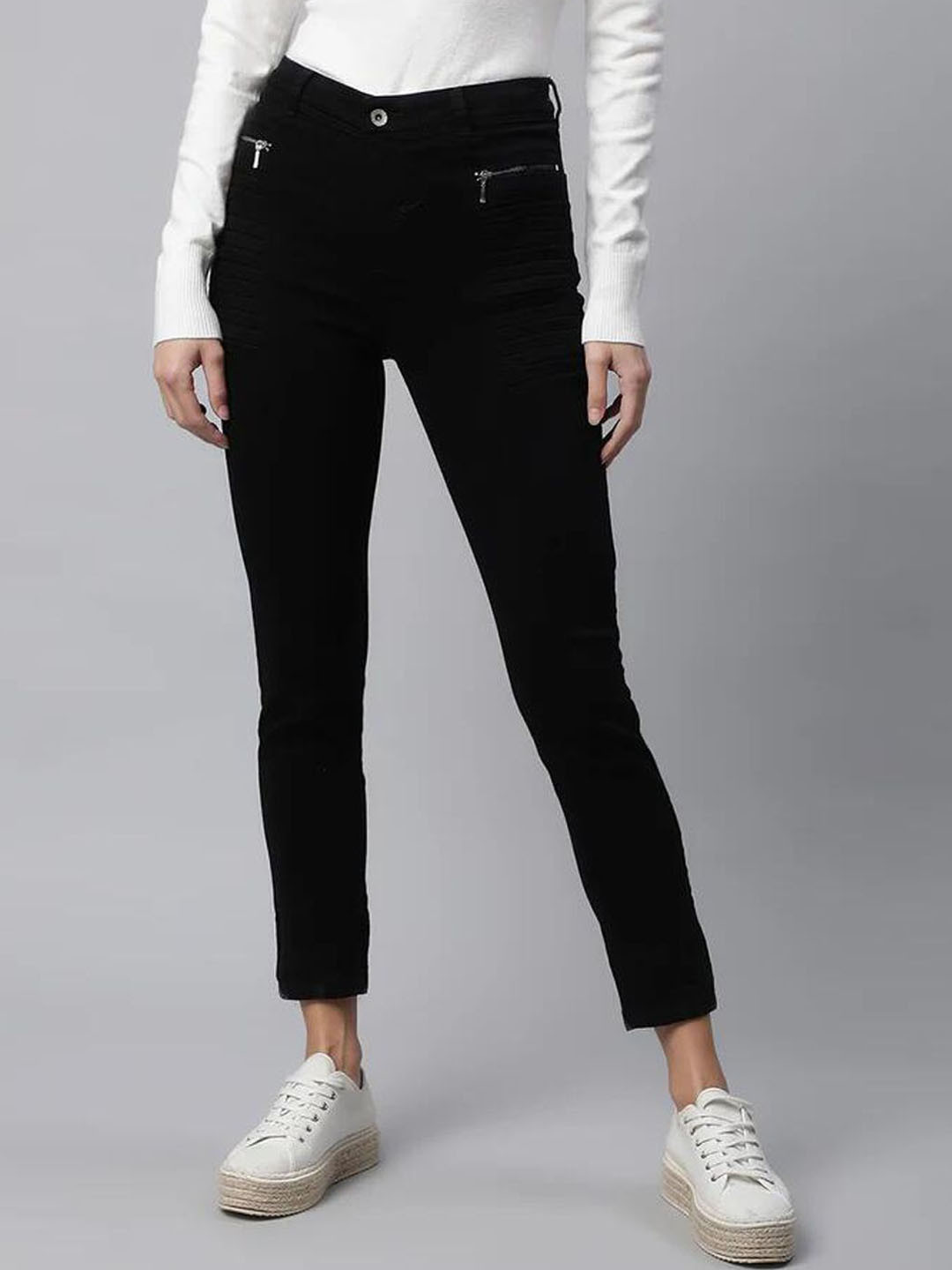 Global Republic Women Comfort Slash Knee Stretchable Jeans