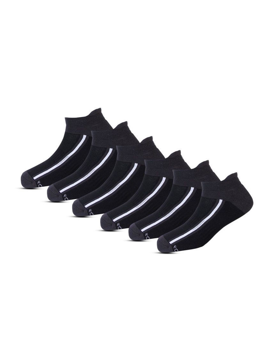 RC. ROYAL CLASS Men Pack Of 6 Cotton Ankle-Length Terry Socks