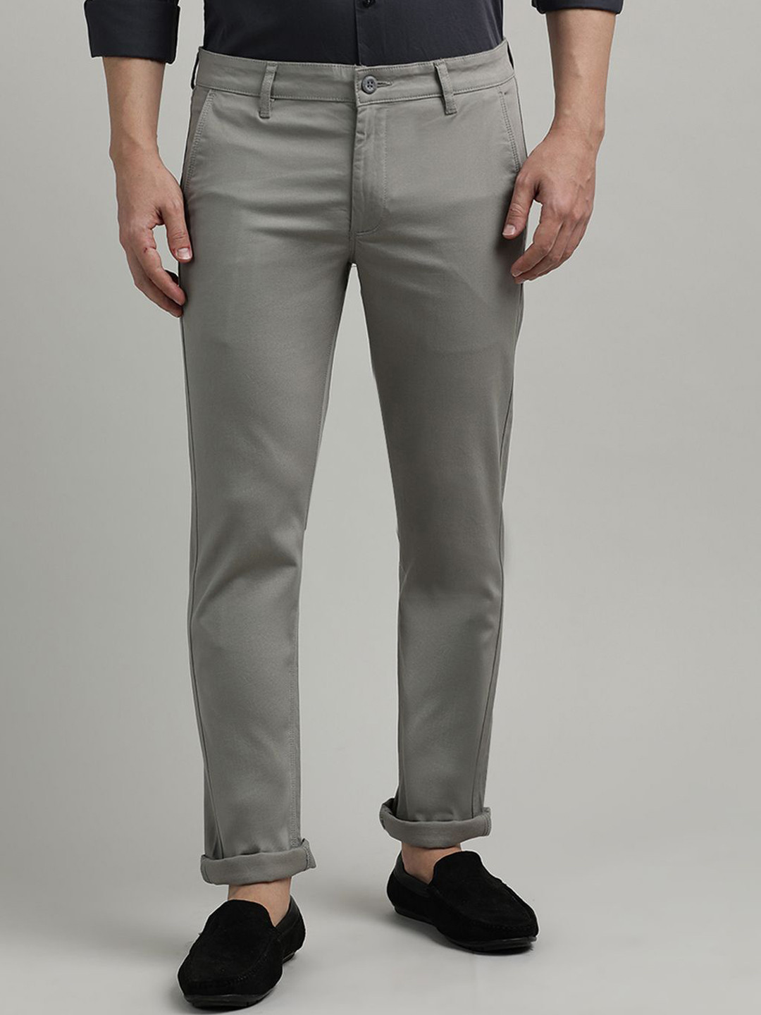 Crocodile Men Slim Fit Easy Wash Chinos Trousers