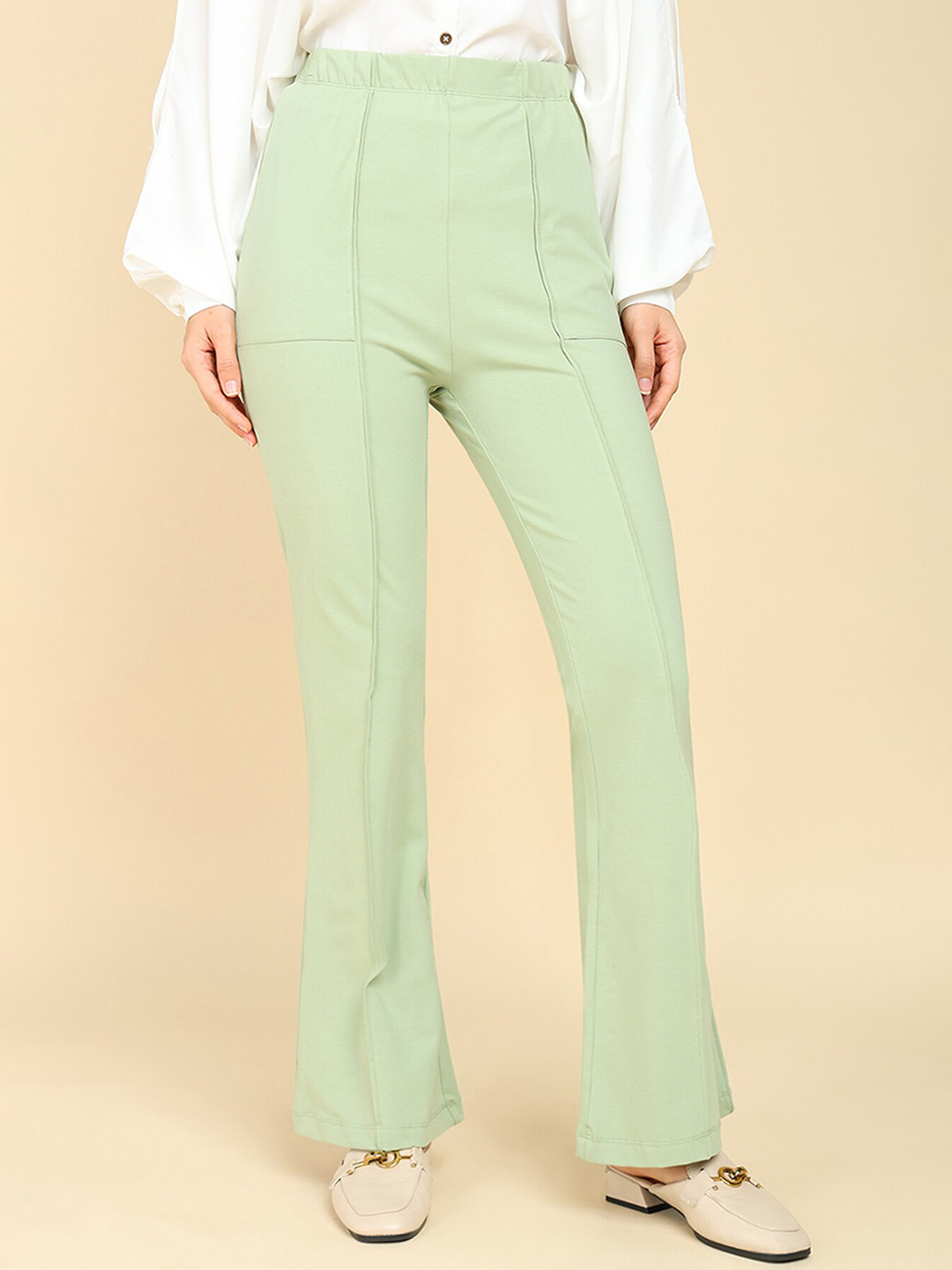 House Of Zelena Women UltraStretch Pregnancy & Postpartum Flared Trousers