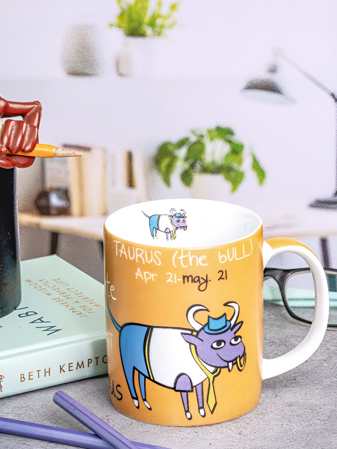 GOODHOMES Boy Print Premium White Typography Porcelain Microwave Safe Mug-350ml