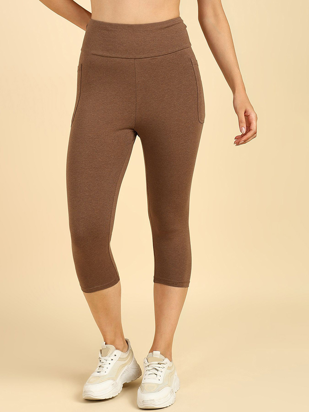 House Of Zelena Women Three-Fourth Length Maternity Tights