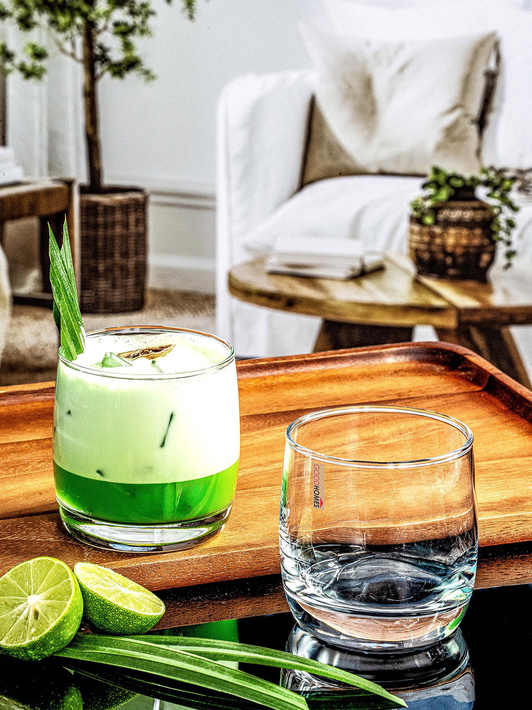 GOODHOMES 6-Pcs Transparent Glass Water Glass 315ml- Each