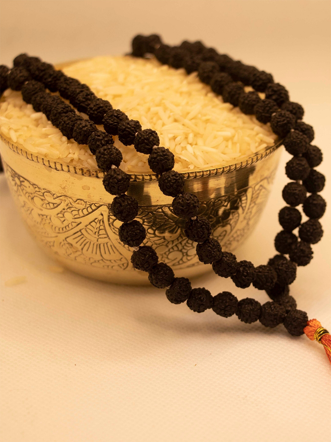 Japam Black Rudraksha Mala - 108+1 Beads