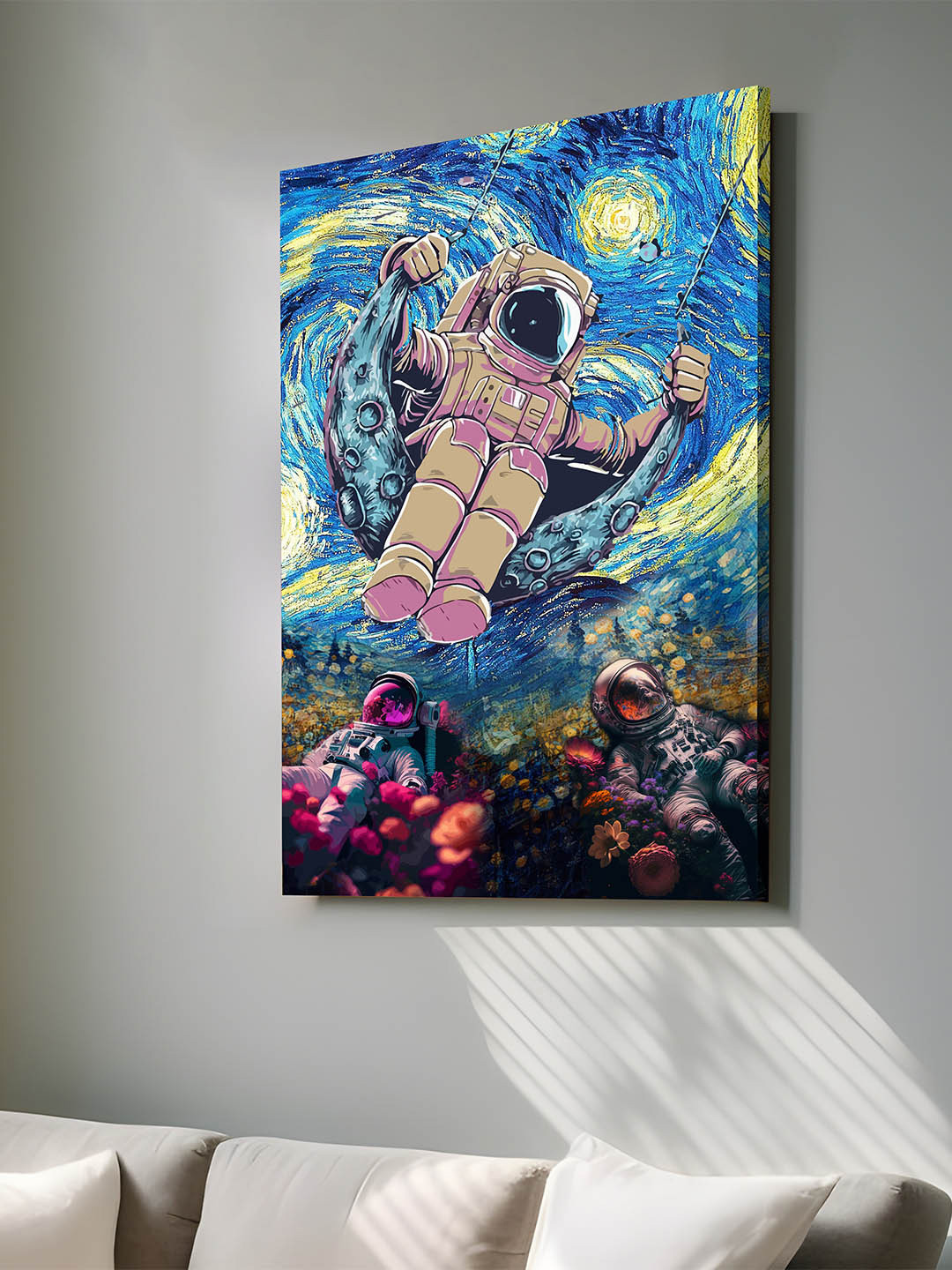 Art Street Canvas Wall Rectangle Paintings Wall Art - 34 x 22 In