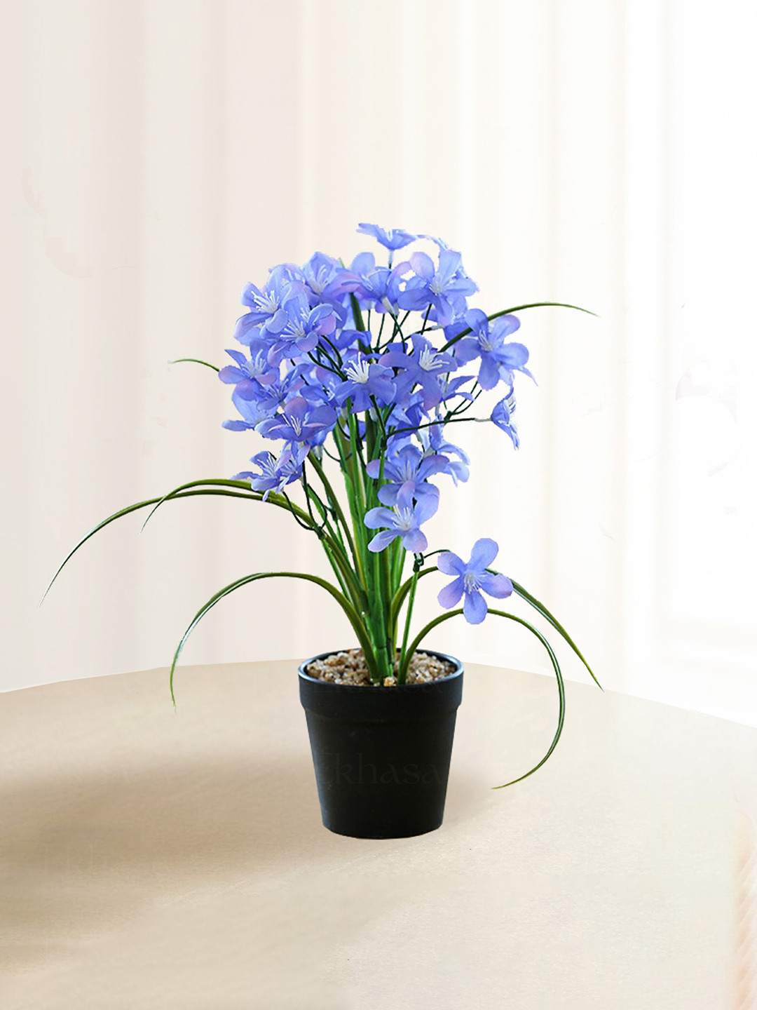 Nostrae by Ekhasa Purple 1 Pieces Jasmine Artificial Flower With Pot