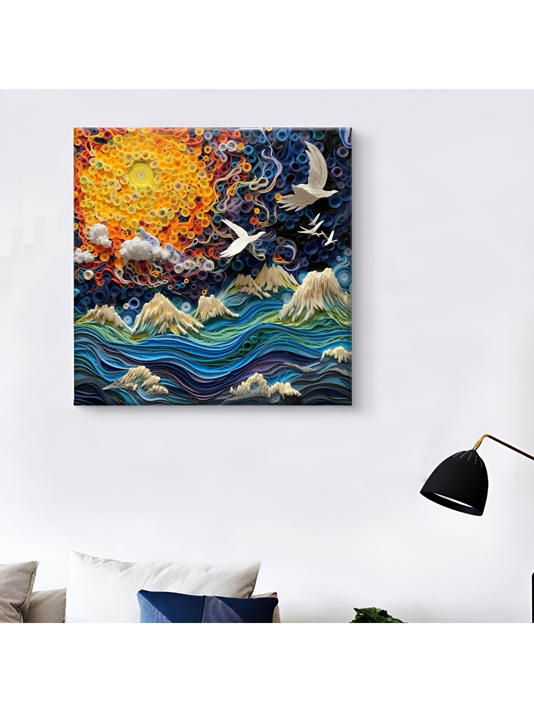 SAF Canvas Wall Square Paintings Wall Art -24x 24 In