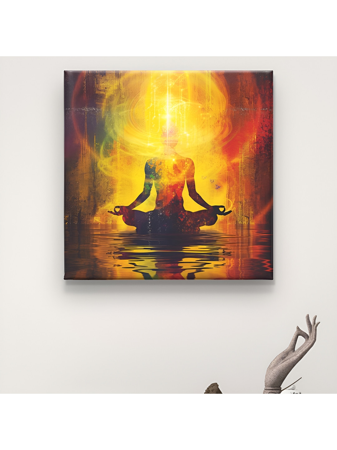 SAF Yoga Canvas Wall Square Paintings Wall Art - 24 x 24In