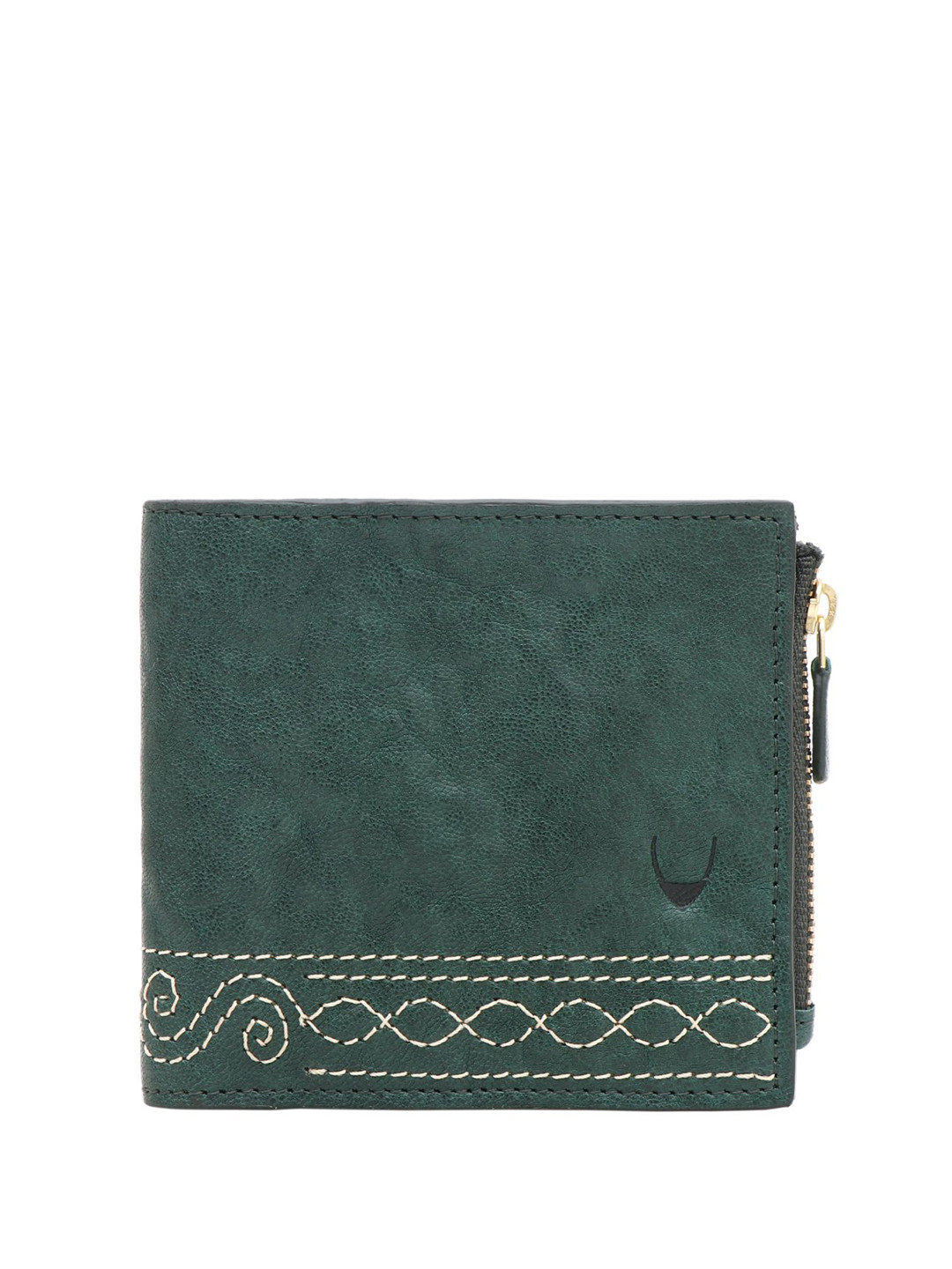 Hidesign Bedouin W2 Textured Embroidered Leather Two Fold Wallet