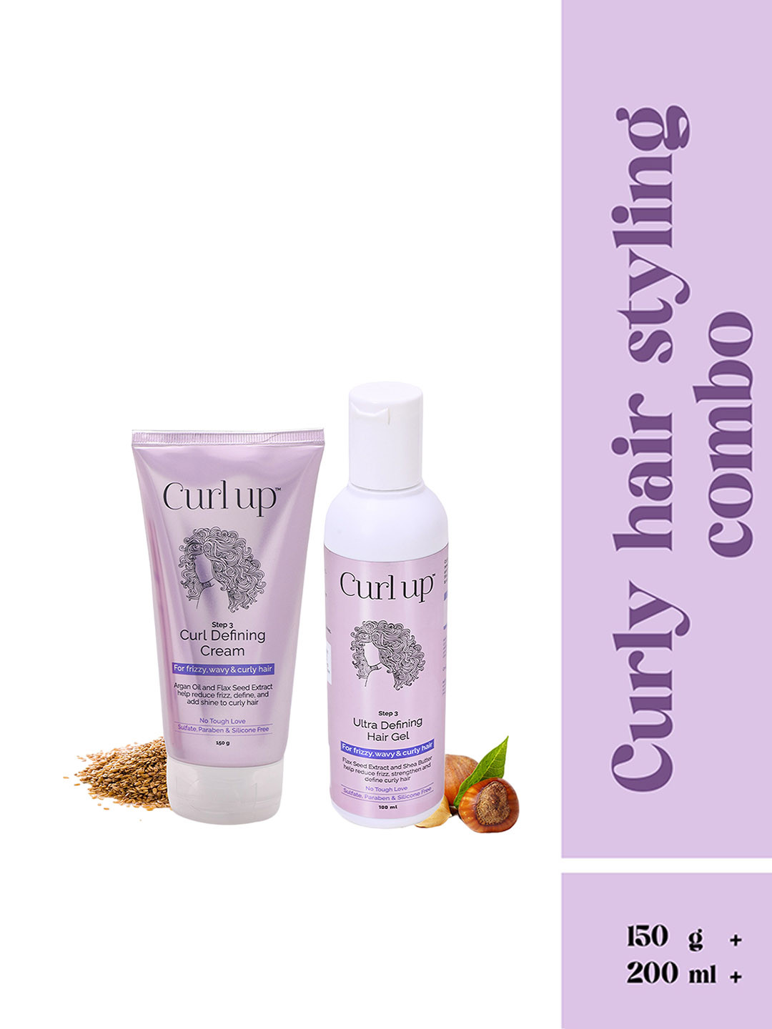 Curl pu Styling Combo with Cream 150g & Gel 200ml