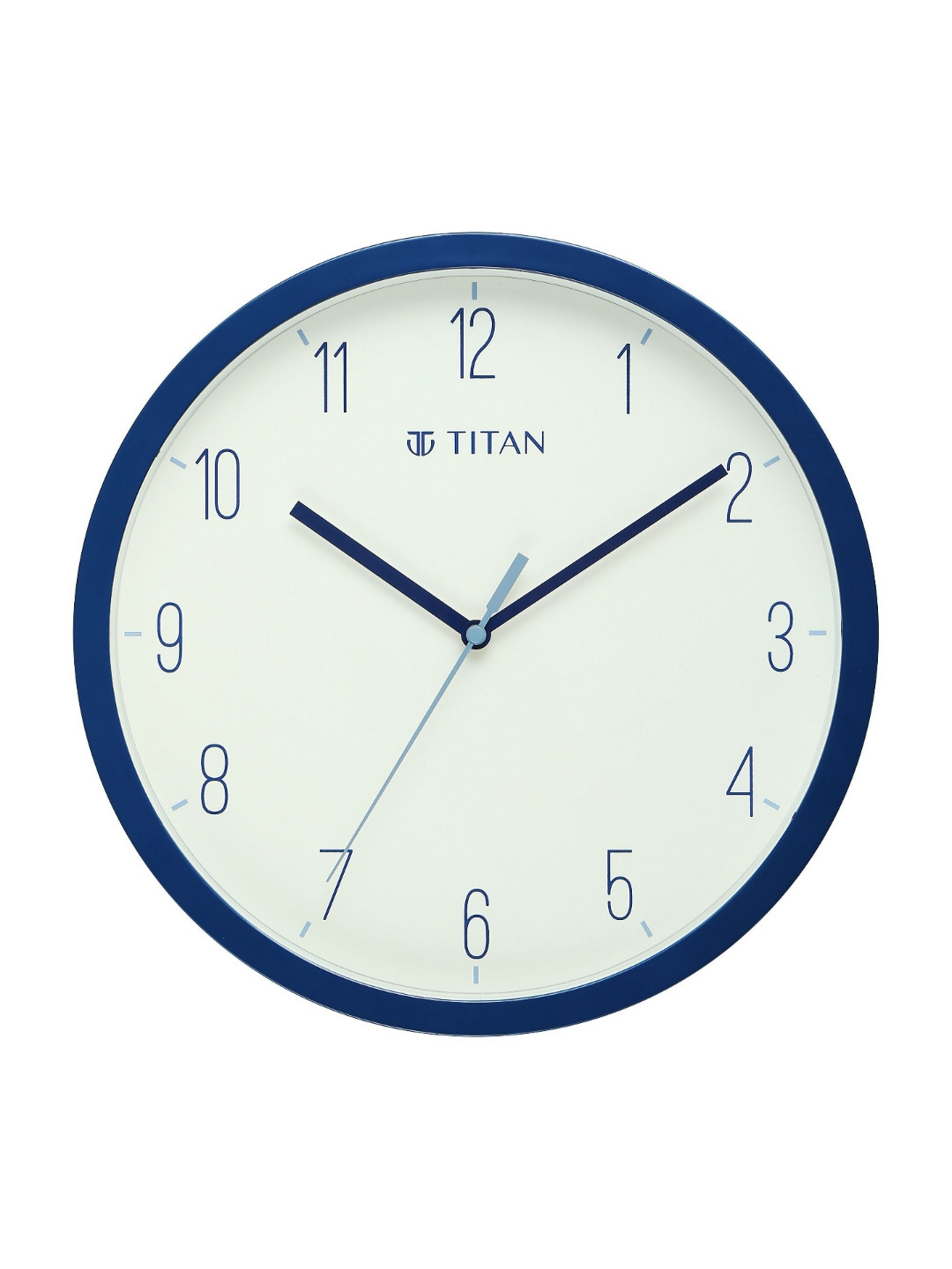 Titan Blue & White Contemporary Wall Clock