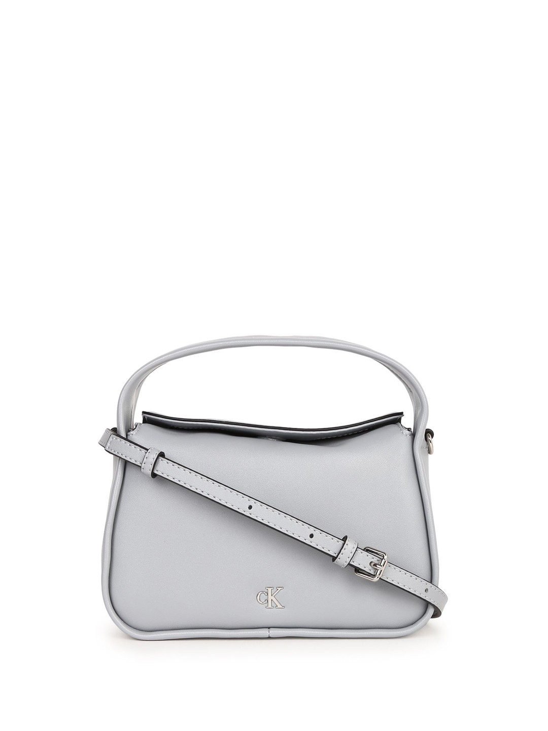 Calvin Klein PU Bowling Handheld Bag with Tasselled