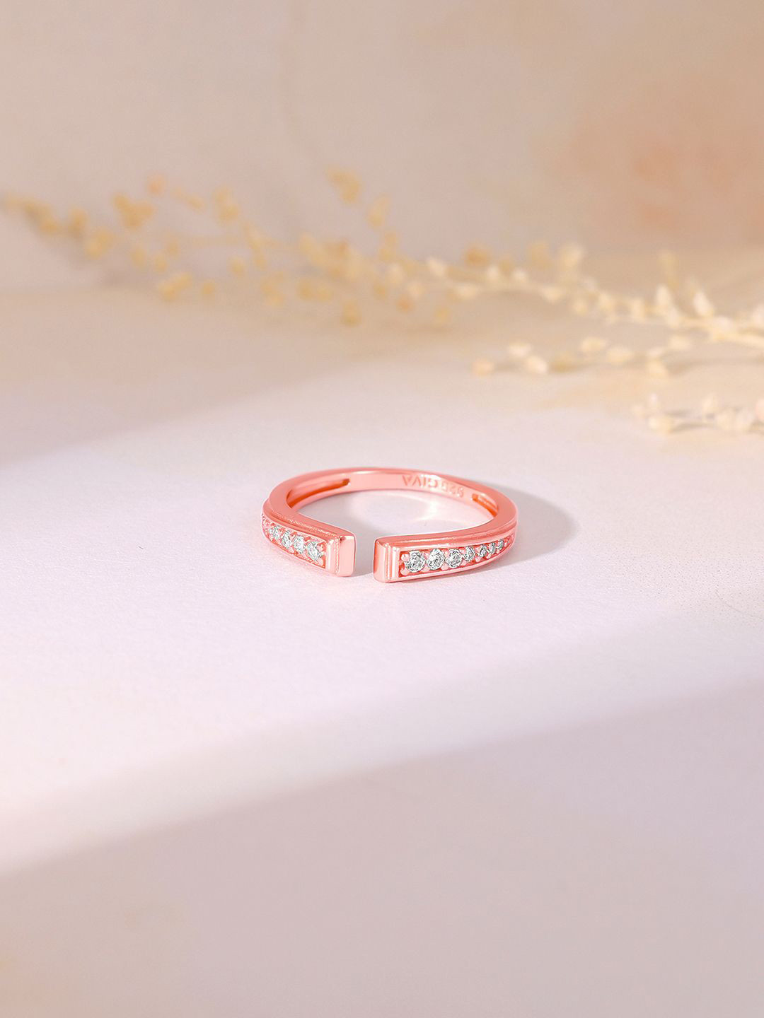 GIVA  925 Rose Gold Plated Finger Ring