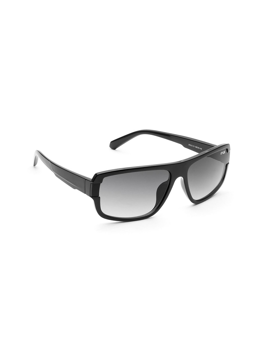 IRUS by IDEE Men Rectangle Sunglasses with UV Protected Lens IRS1312C1SG