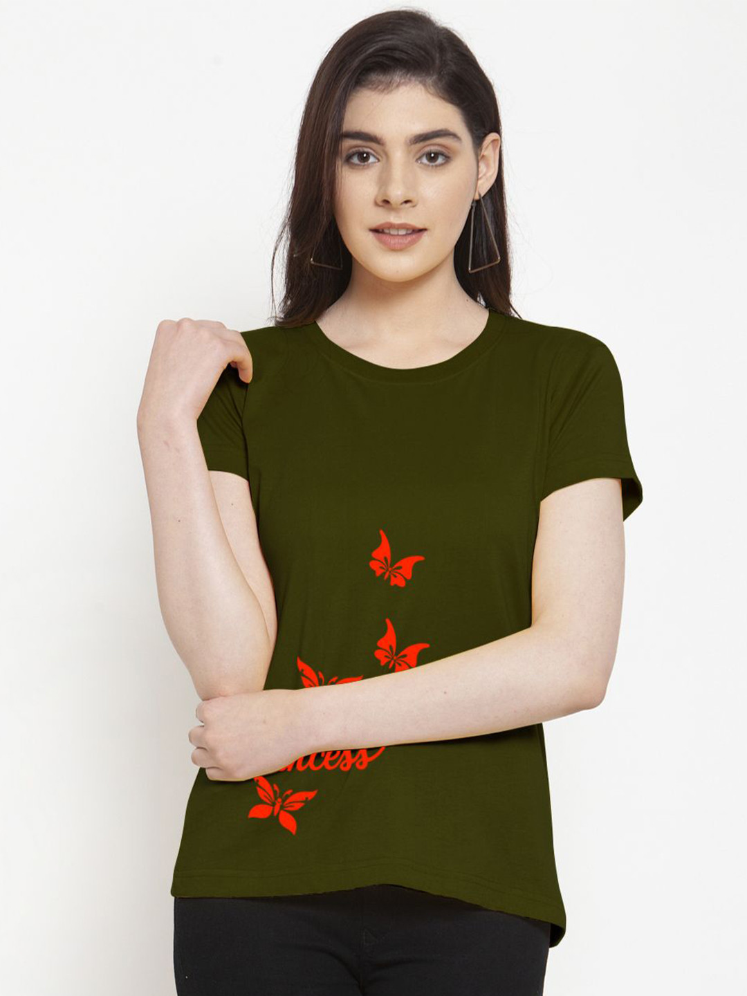 Friskers Women Sports Slim Fit T-shirt