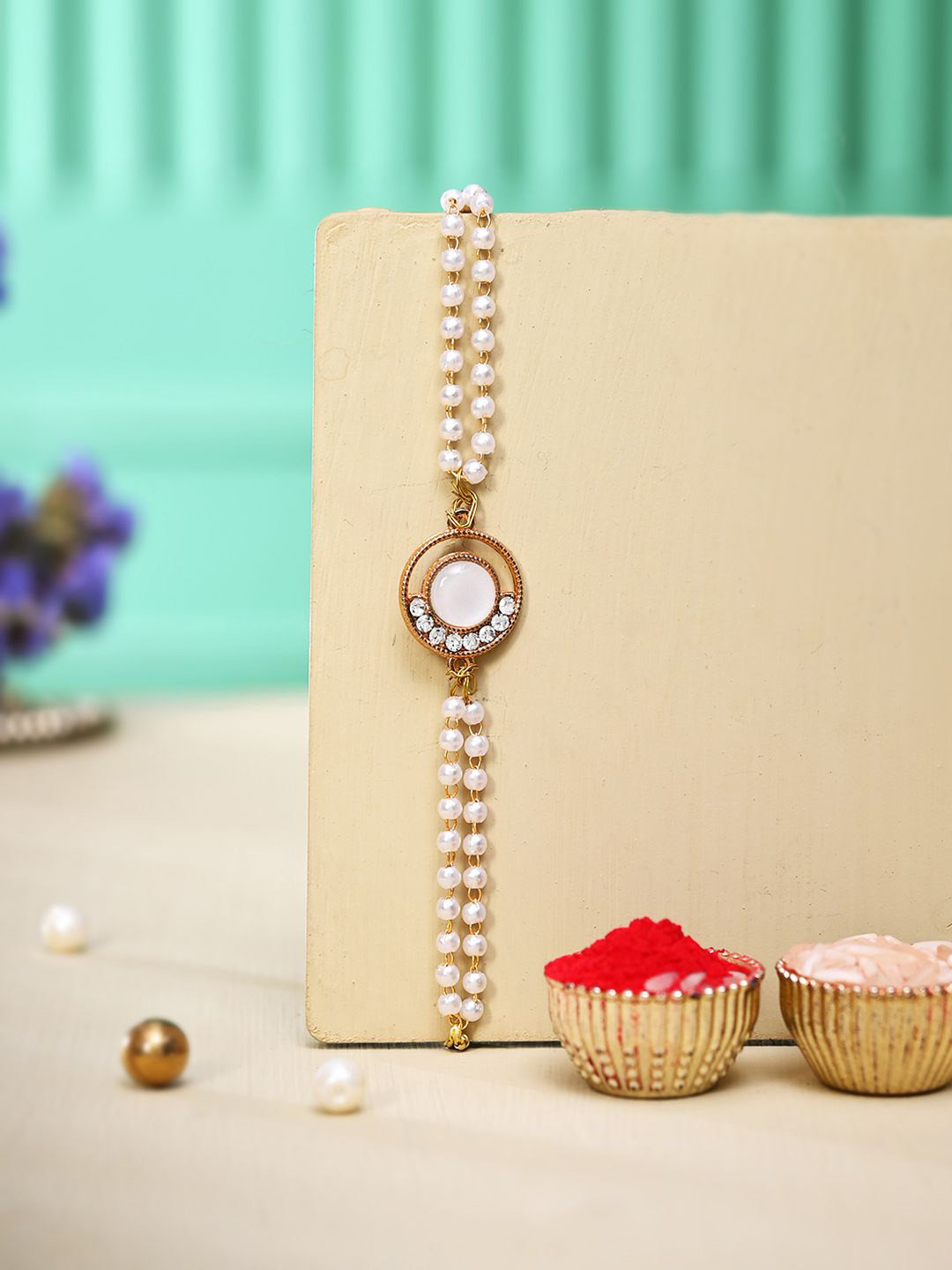 Aapno Rajasthan Elegant Bead Work Rakhi