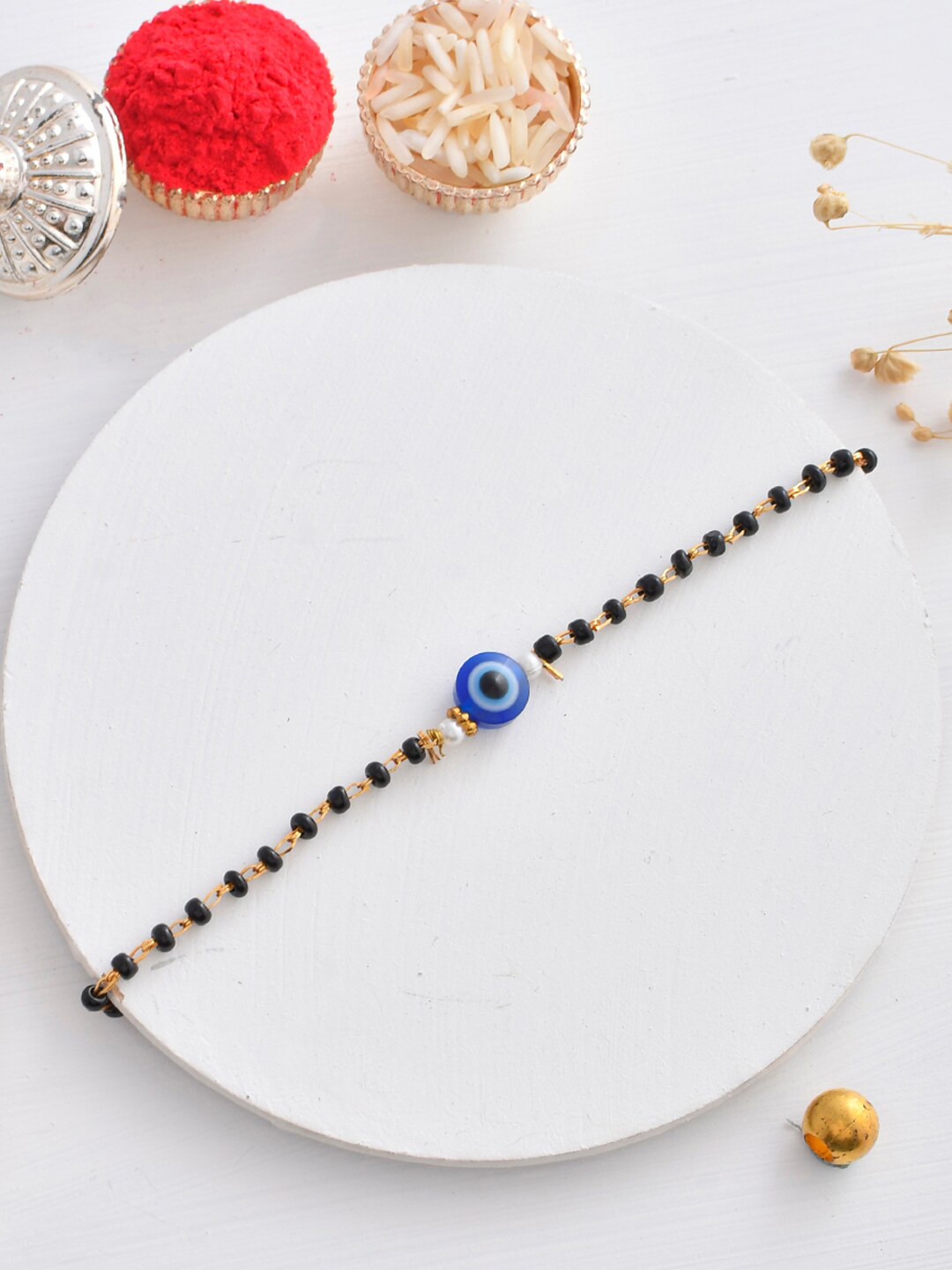 Aapno Rajasthan Eyed with Beads Thread Rakhi