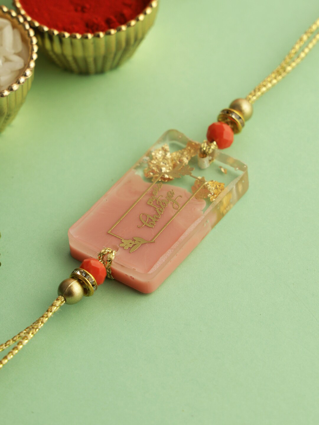 Aapno Rajasthan Resin Designed Bhaiya Rakhi