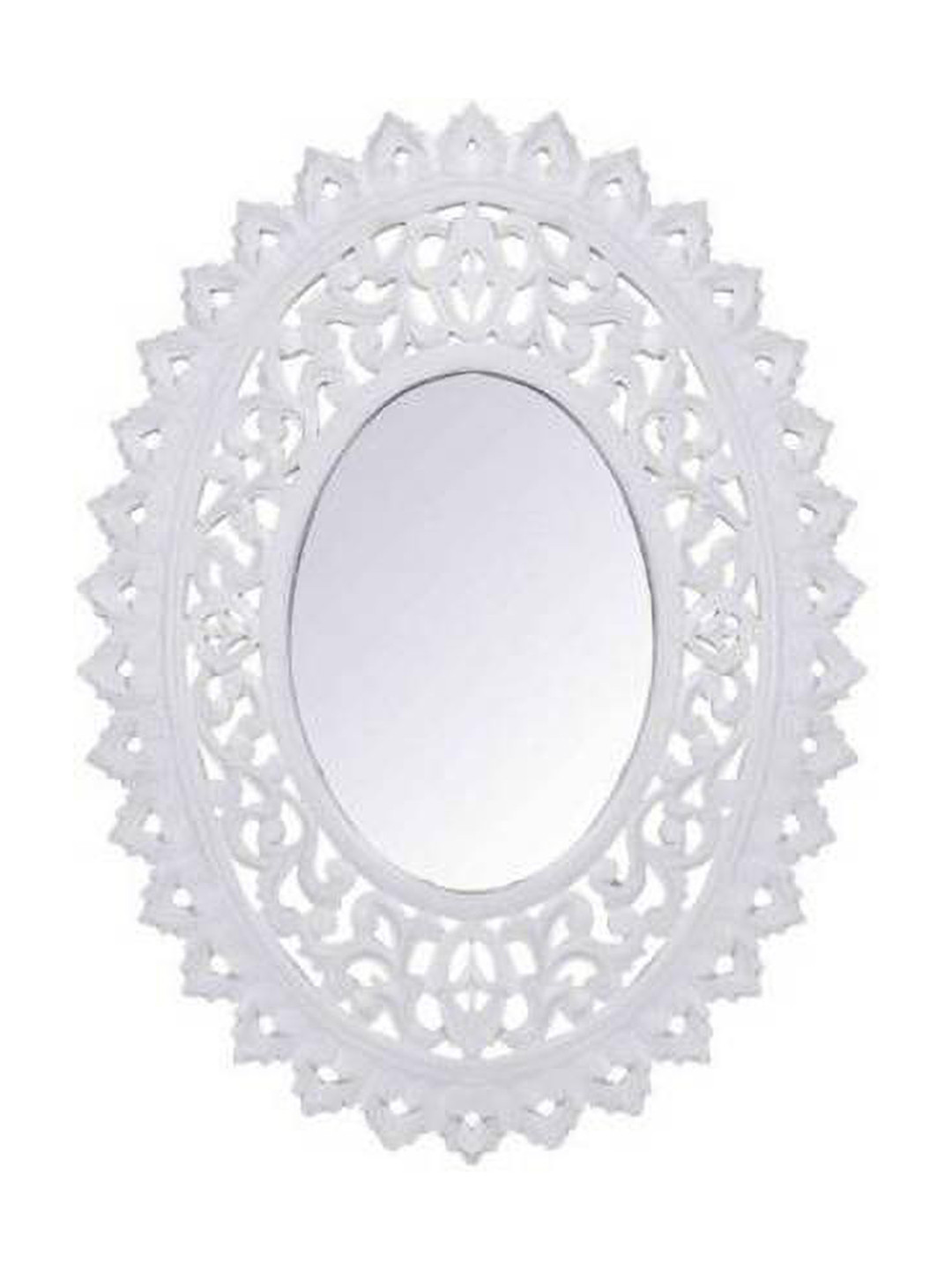 VAS collection home White Wood Round Wall Mirrors