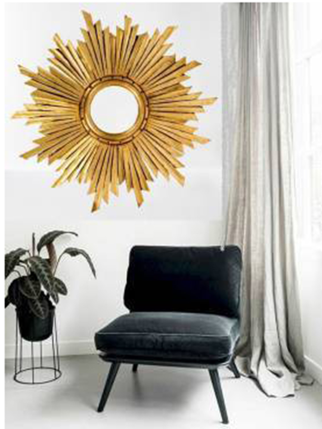 VAS collection home Gold-Tone Wall Mirror