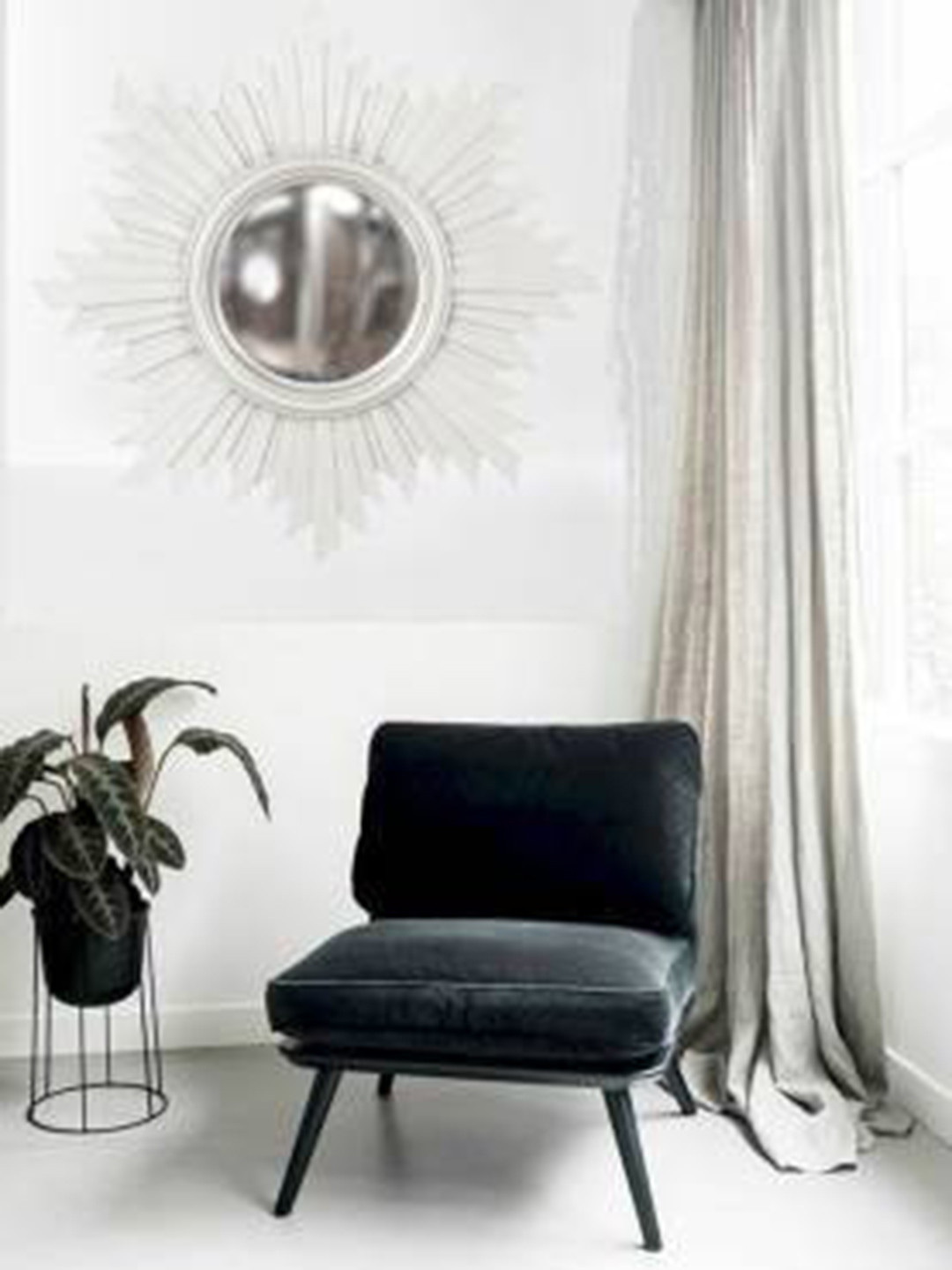VAS collection home White MDF Wall Mirror Frame