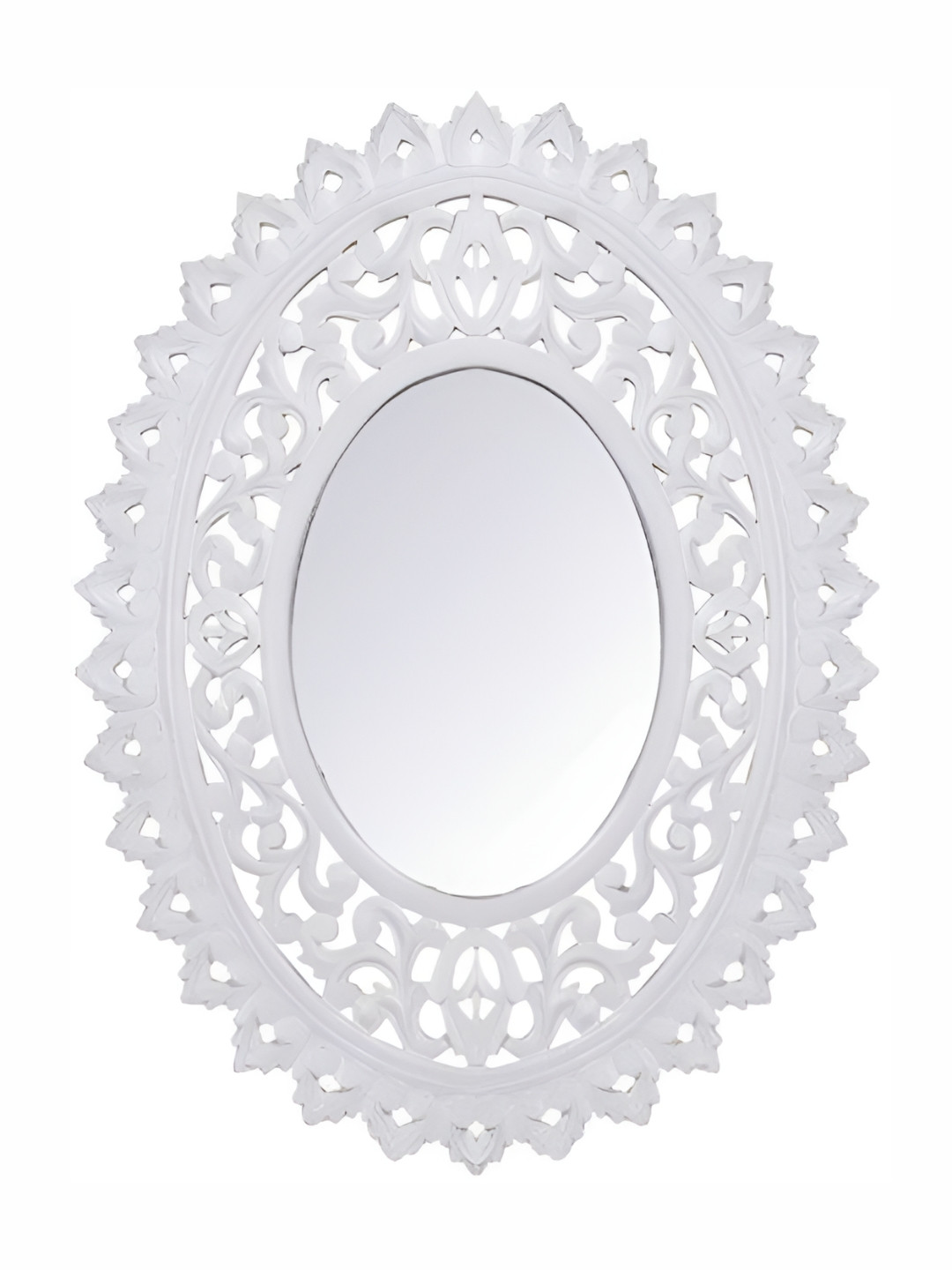 VAS collection home Wall Self Design Wooden Mirror Frame