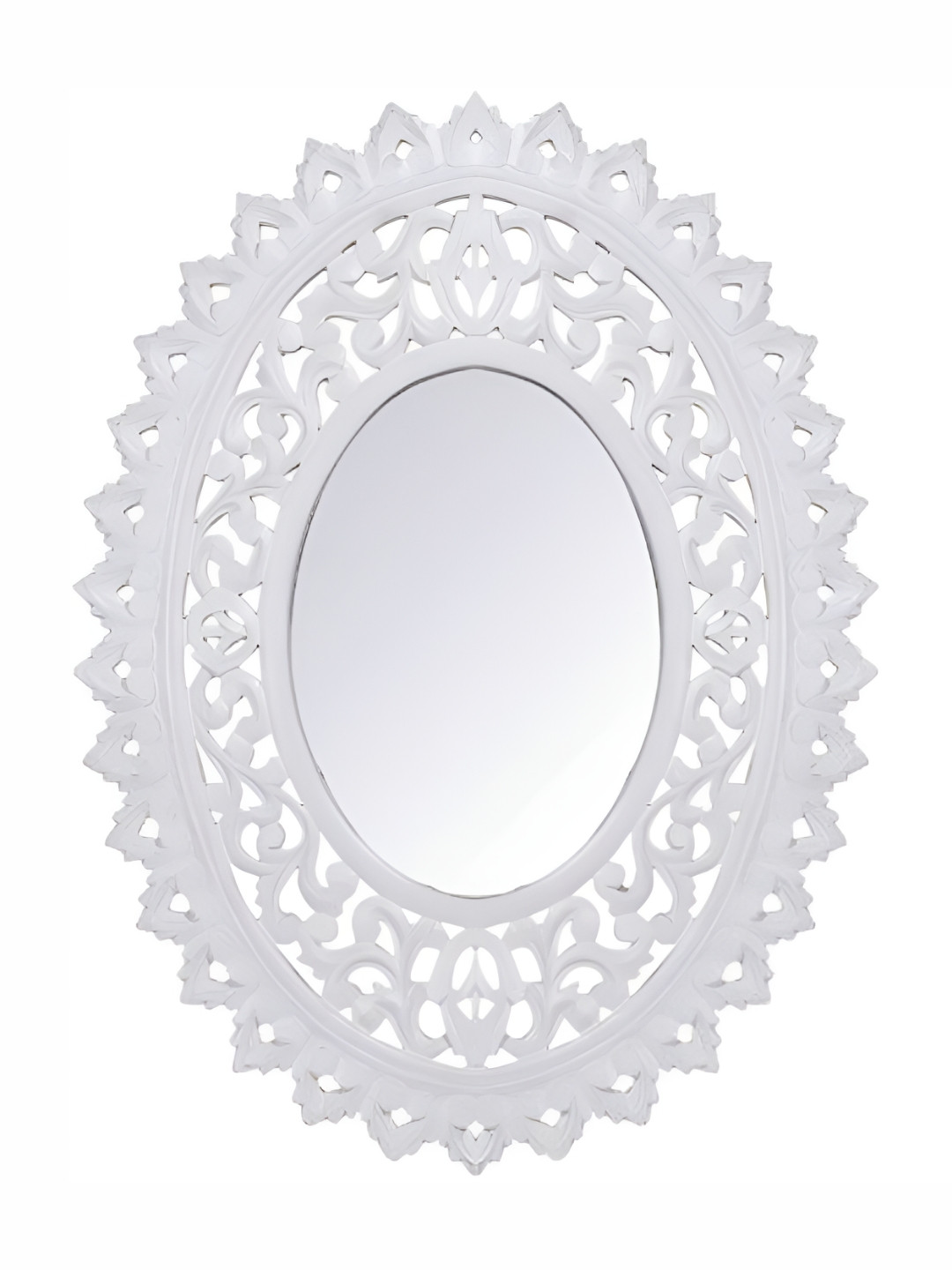 VAS collection home Wall Self Design Wooden Mirror Frame