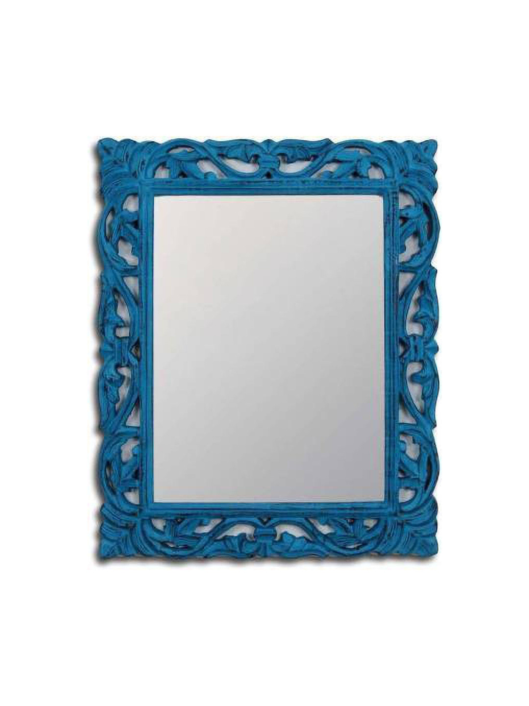 VAS collection home Blue Wooden Wall Mirror Frame