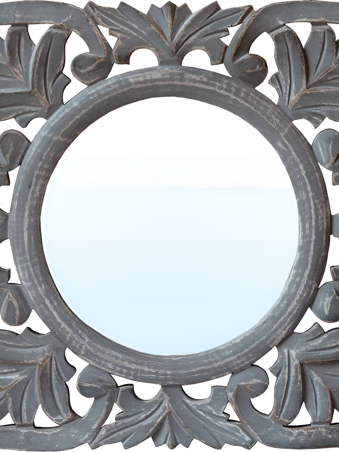 VAS collection home Decor Wood Square Wall Mirrors