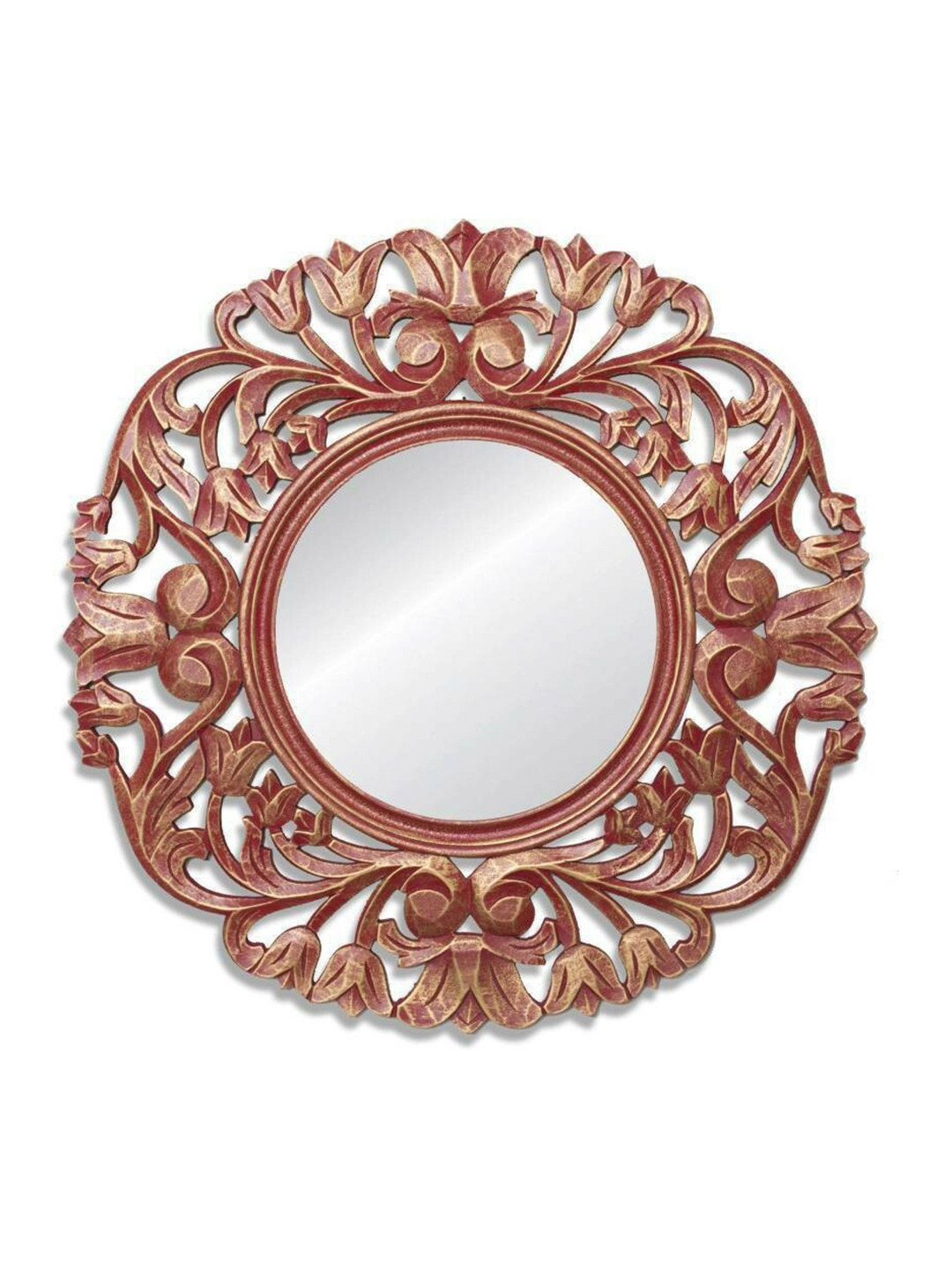 VAS collection home Brown Wooden Wall Mirror Frame