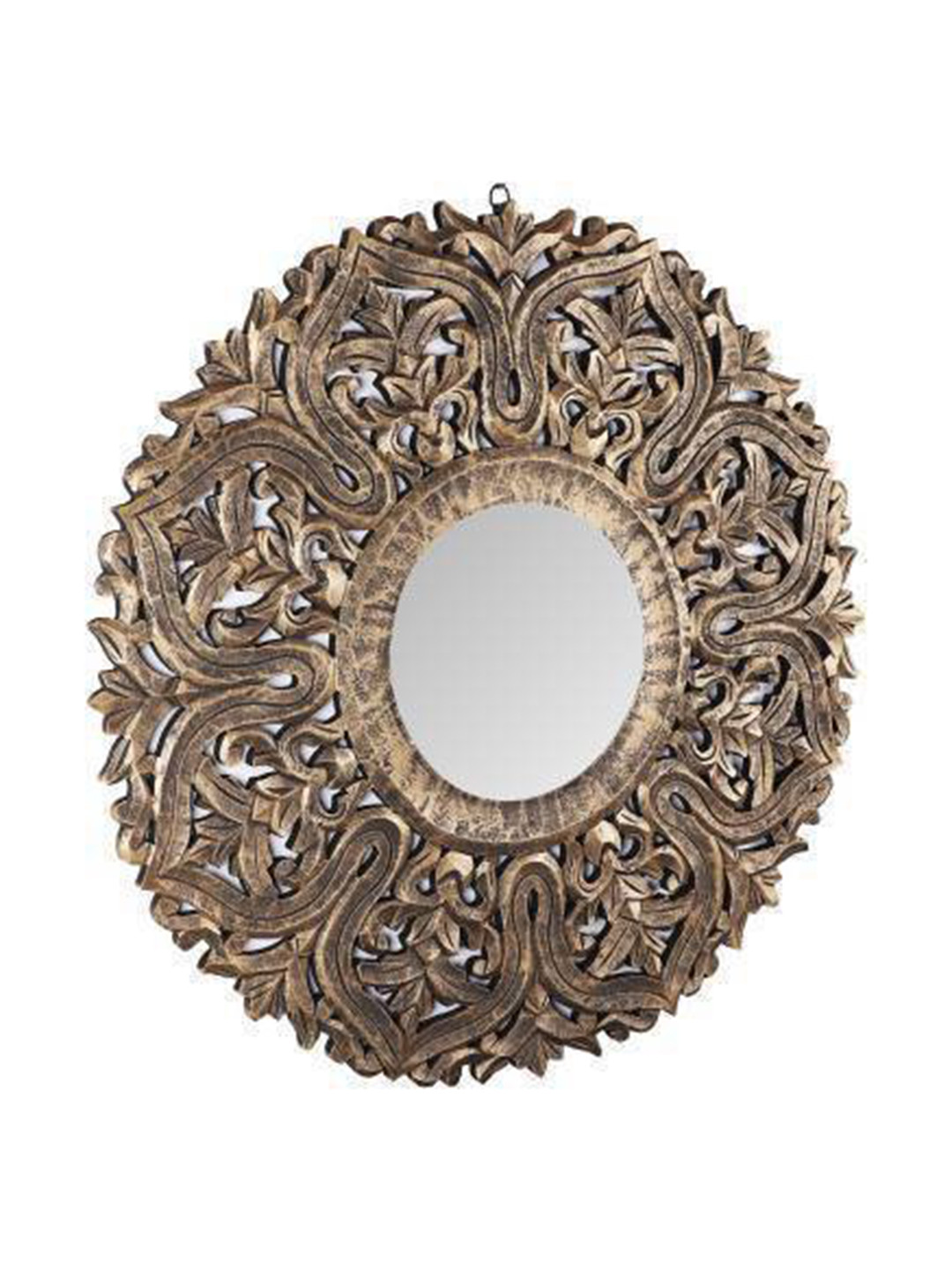 VAS collection home Bronze Wall Self Design Wooden Mirror Frame