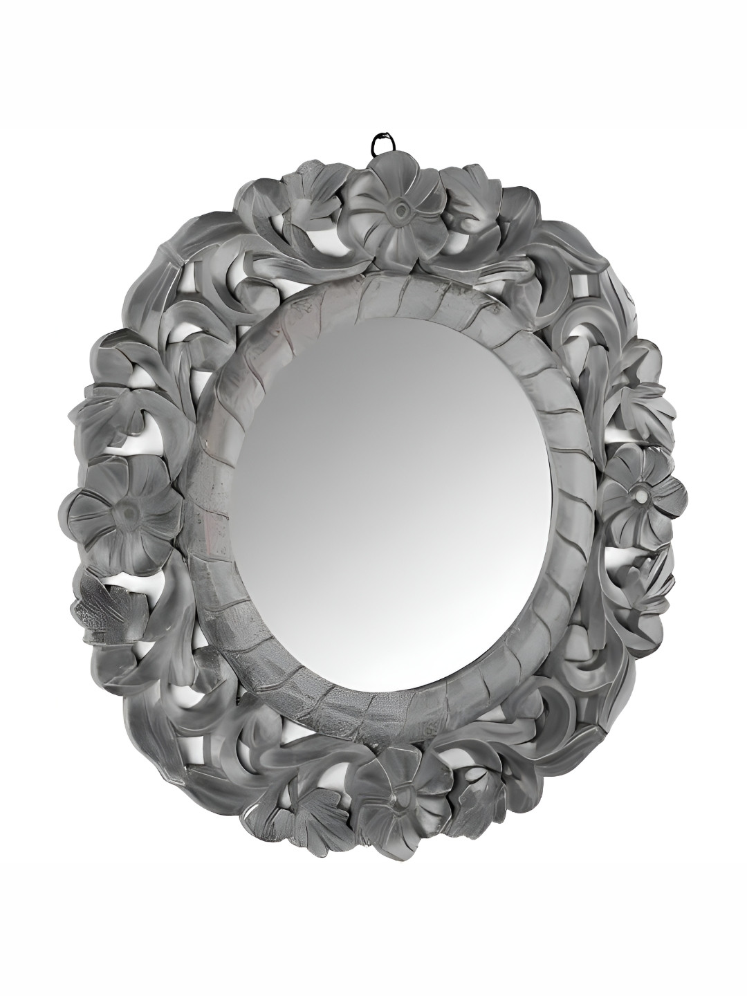 VAS collection home Grey Wall Self Design MDF Mirror Frame