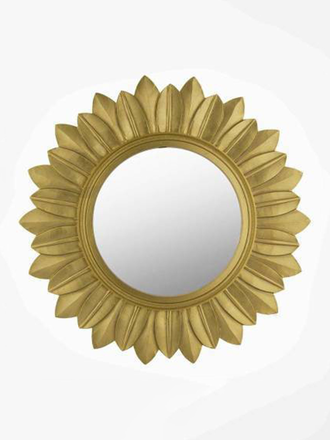 VAS collection home Sunflower Design Wooden Frame Mirror