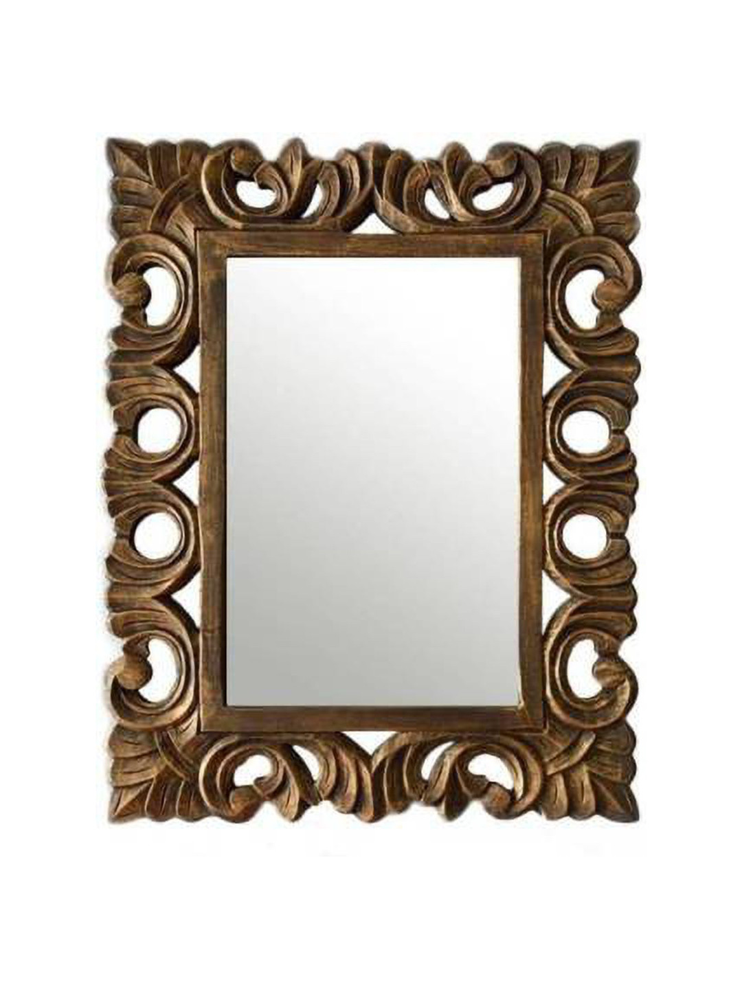 VAS collection home Brown Rectangle Wall Decor Mirror