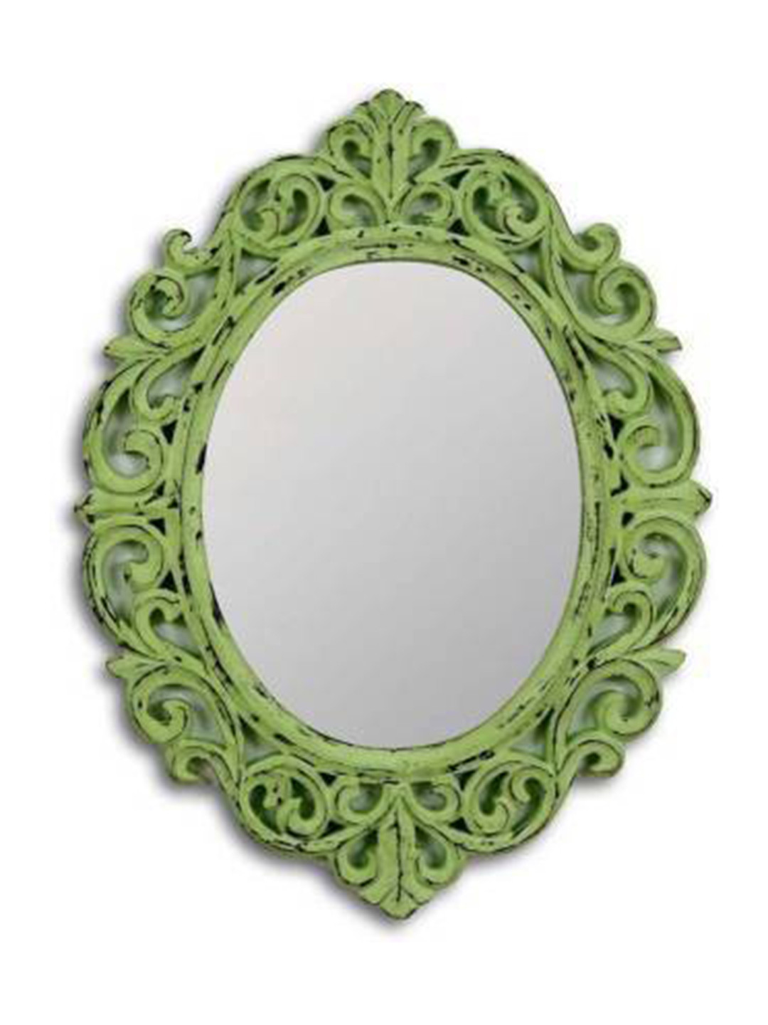 VAS collection home Green Texture Wood Wall Mirrors