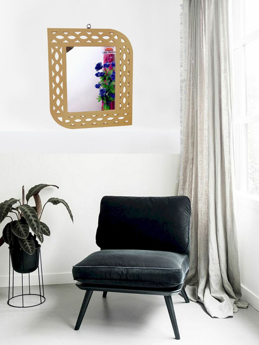 VAS collection home Textured Square Wall Mirror