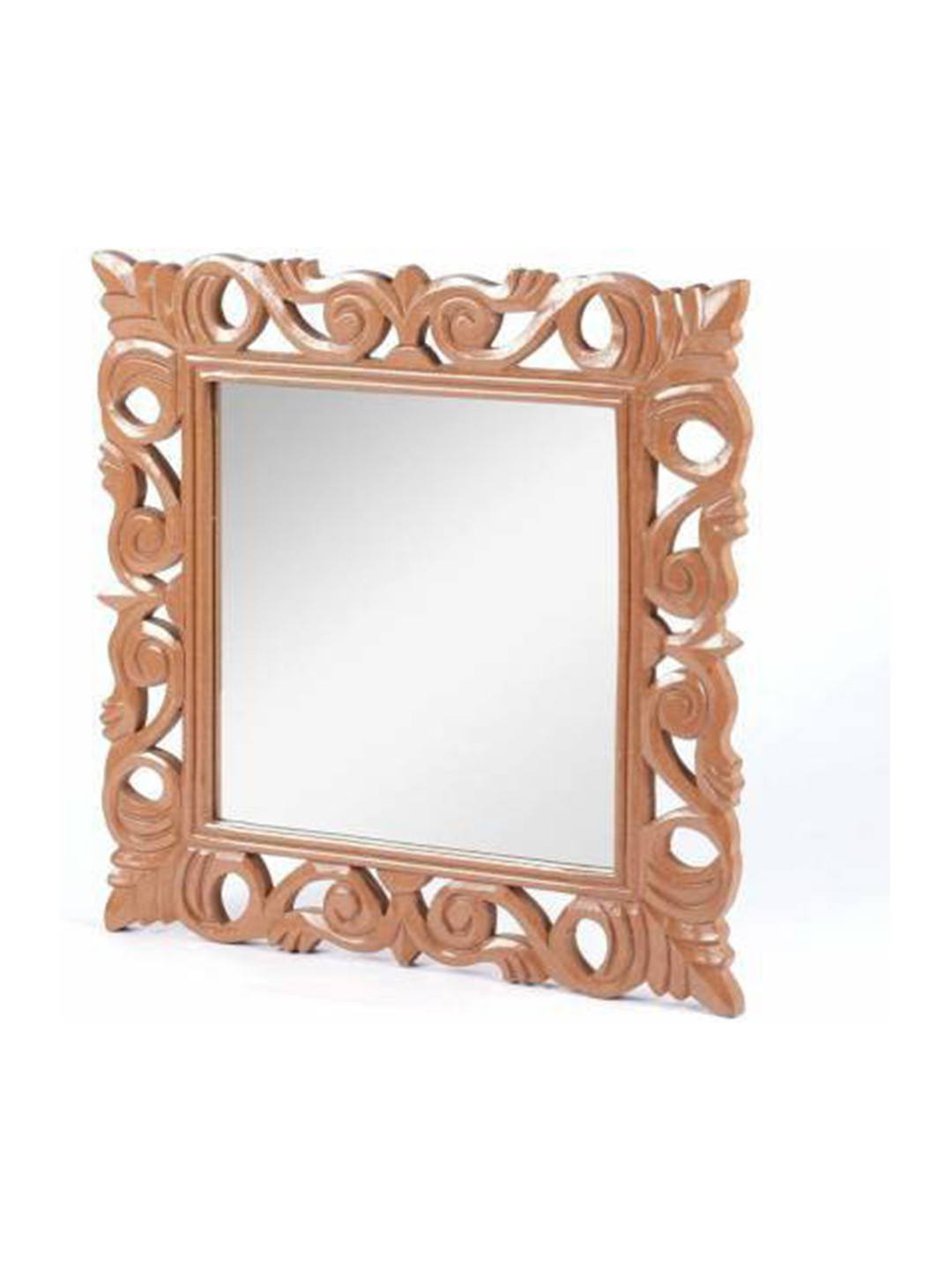 VAS collection home Self Design Wood Wall Mirror