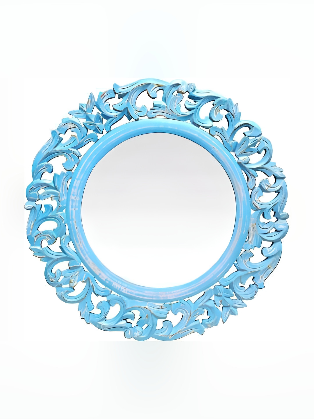 VAS collection home Blue Wooden Mirror Frame