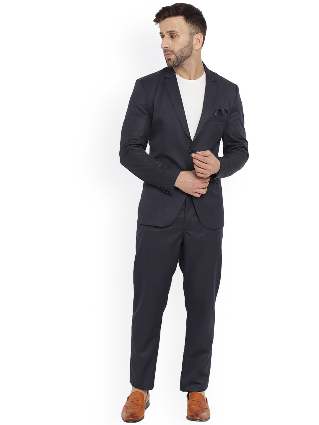 REFULGENT Men Single Breasted Two Piece Suits