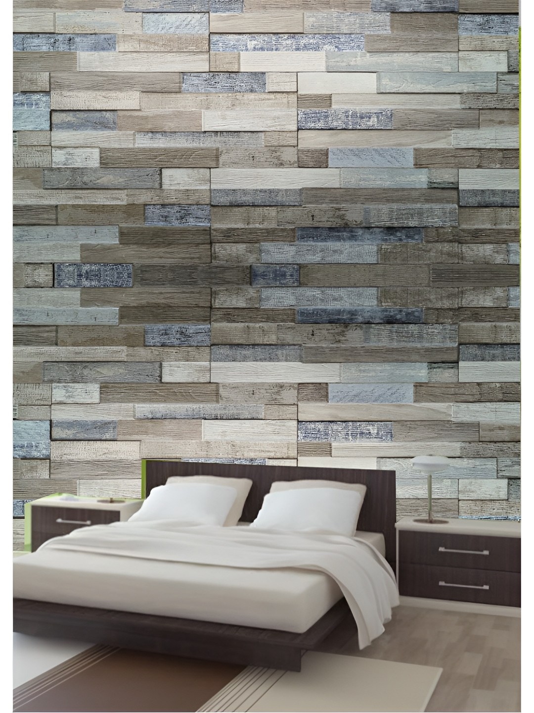 Aura Grey 3D Printed Self Adhesive  Wall Sticker