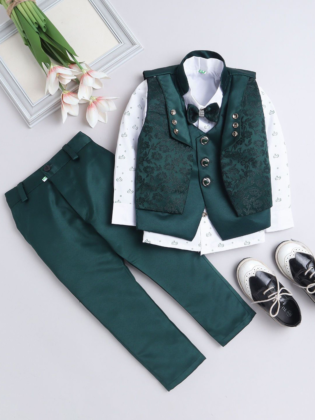 BAESD Boys Self Design 3-Piece Suit
